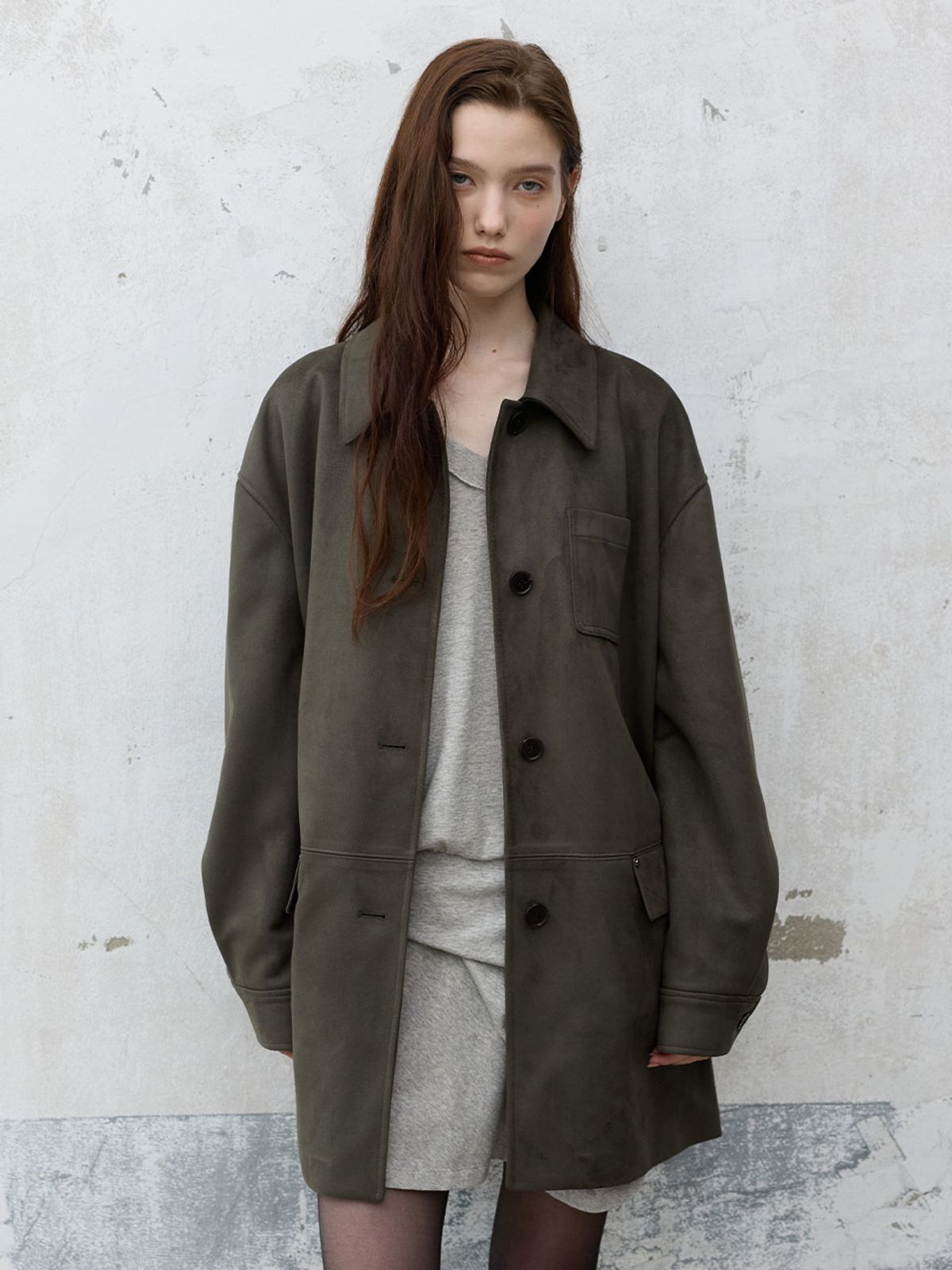 레이브(RAIVE) Suede Half Jacket VL6AJ907_2color