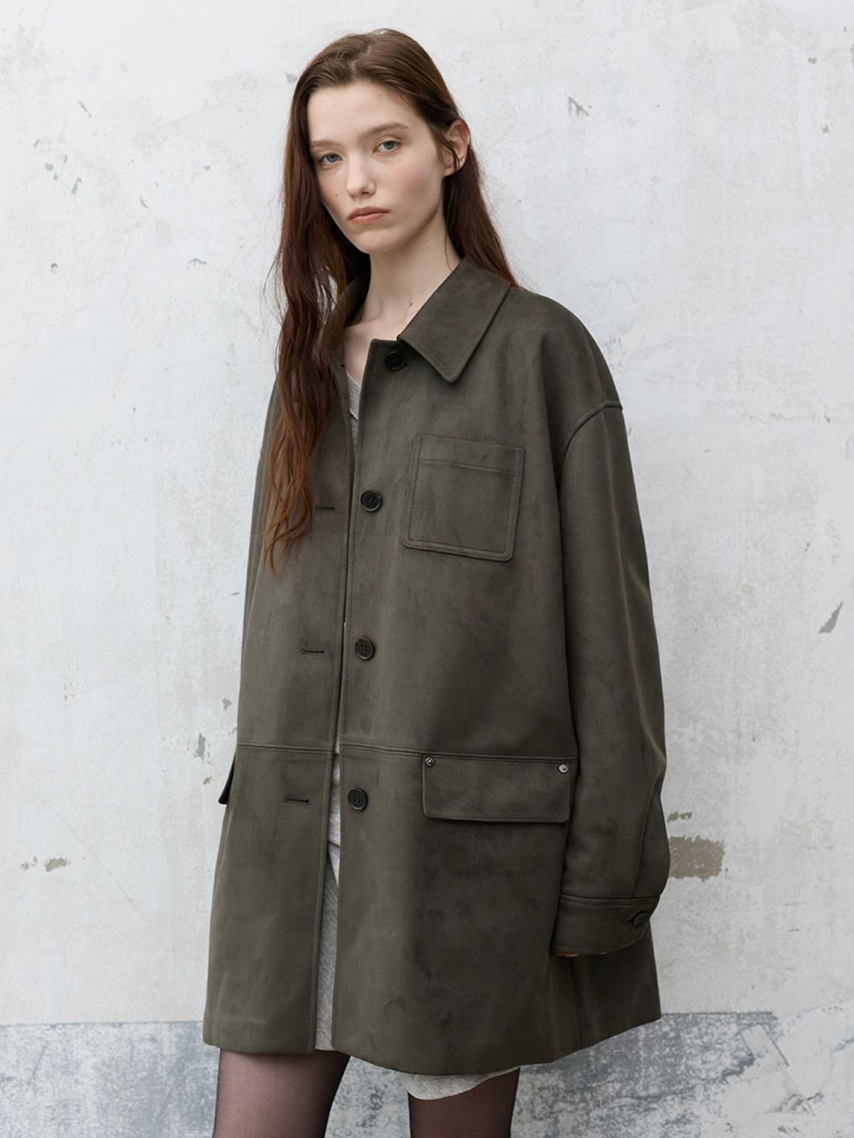 레이브(RAIVE) Suede Half Jacket VL6AJ907_2color