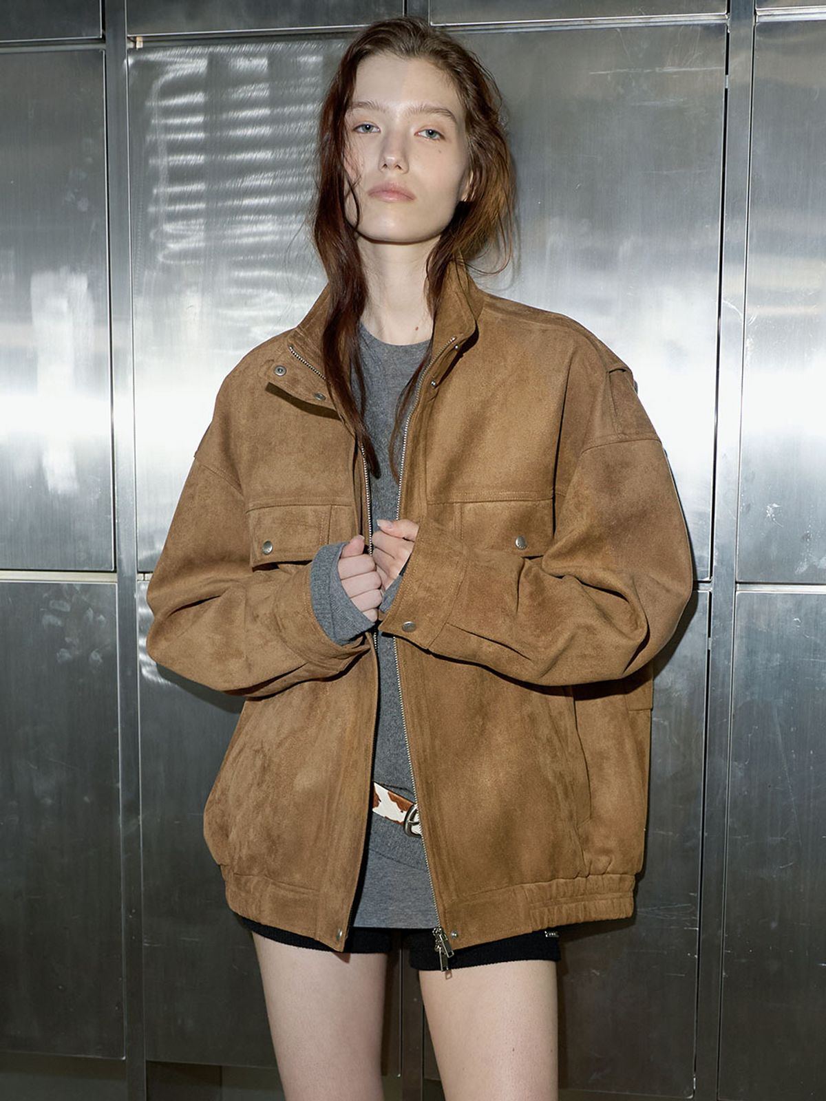 레이브(RAIVE) Suede Blouson Jacket VL6AJ906_2color