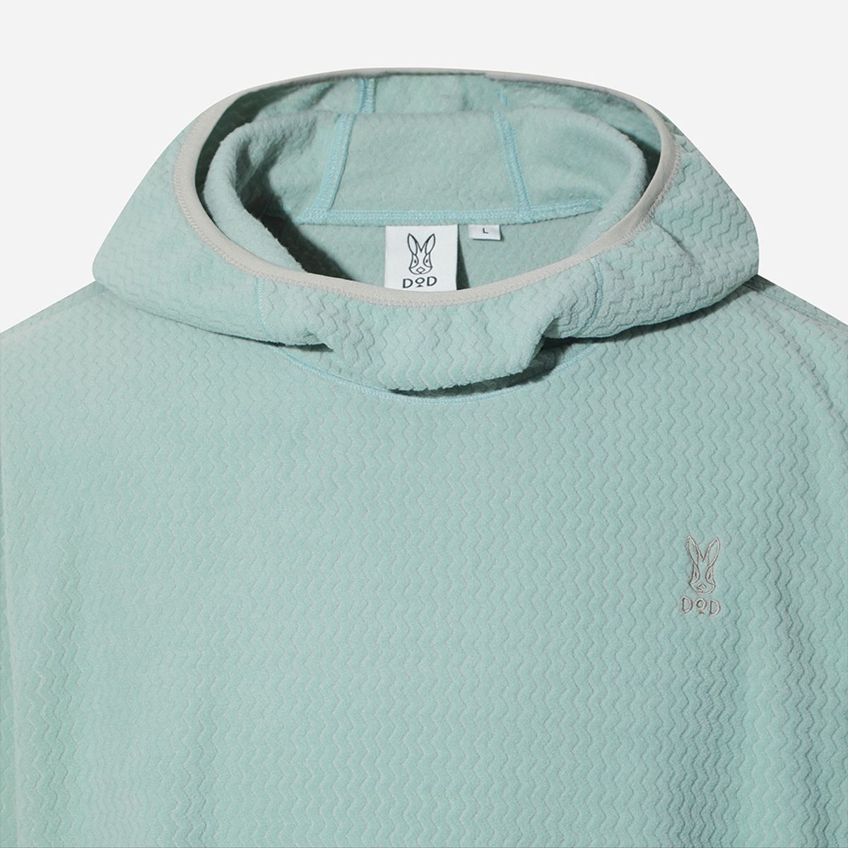 디오디(DOD) 웨이브 플리스 후드 풀오버(MINT GREEN)
