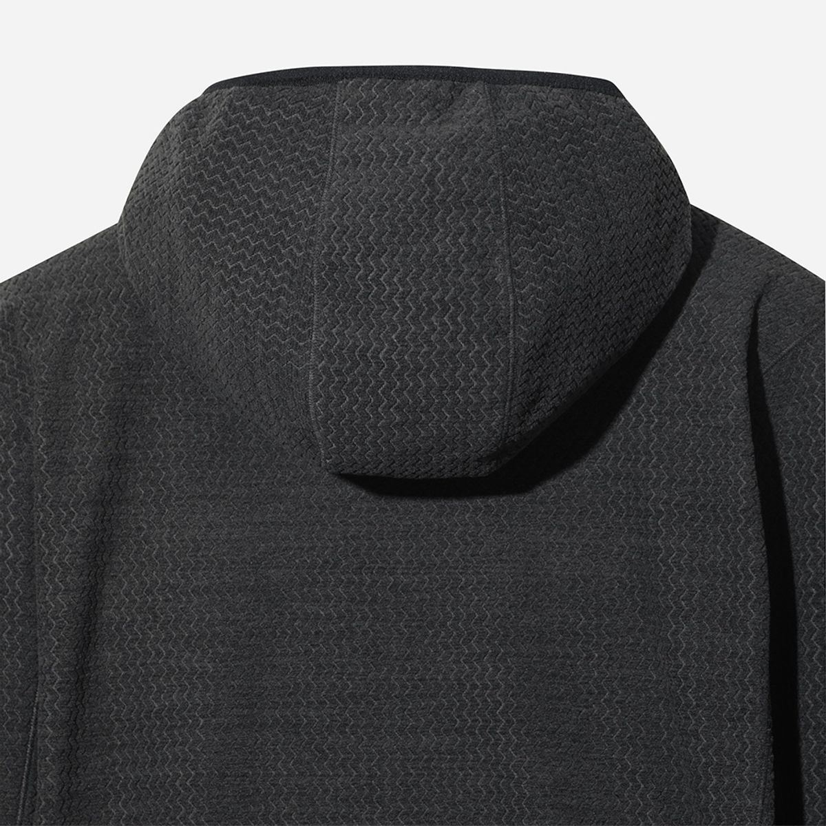 디오디(DOD) 웨이브 플리스 후드 풀오버(CHARCOAL)