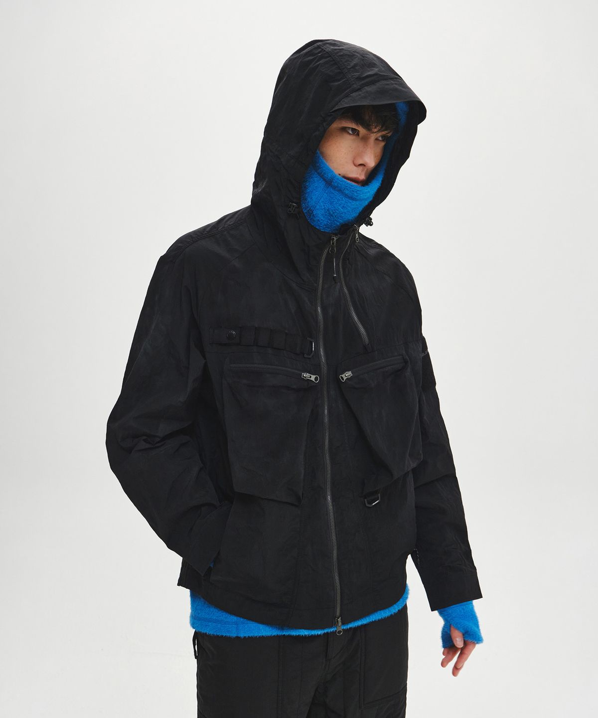 힐리먼트(HELEMENT) 게일 왁스 웨이딩 자켓 (BLACK)