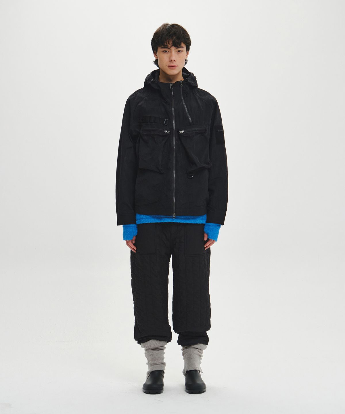 힐리먼트(HELEMENT) 게일 왁스 웨이딩 자켓 (BLACK)