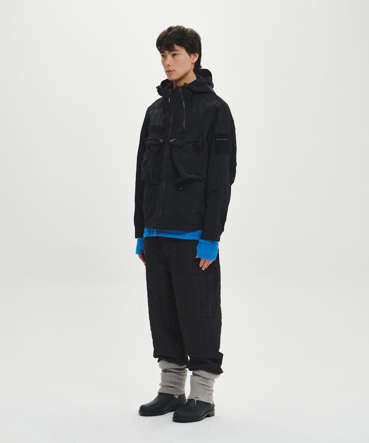 힐리먼트(HELEMENT) 게일 왁스 웨이딩 자켓 (BLACK)