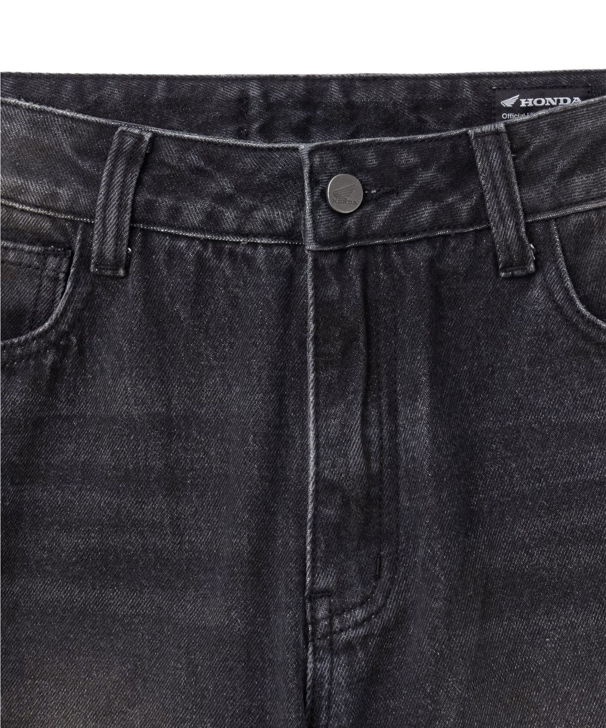 핍스 모터사이클(PHYPS MOTORCYCLE) Women Grunge Dirty Washed Bootcut Denim Pants Black