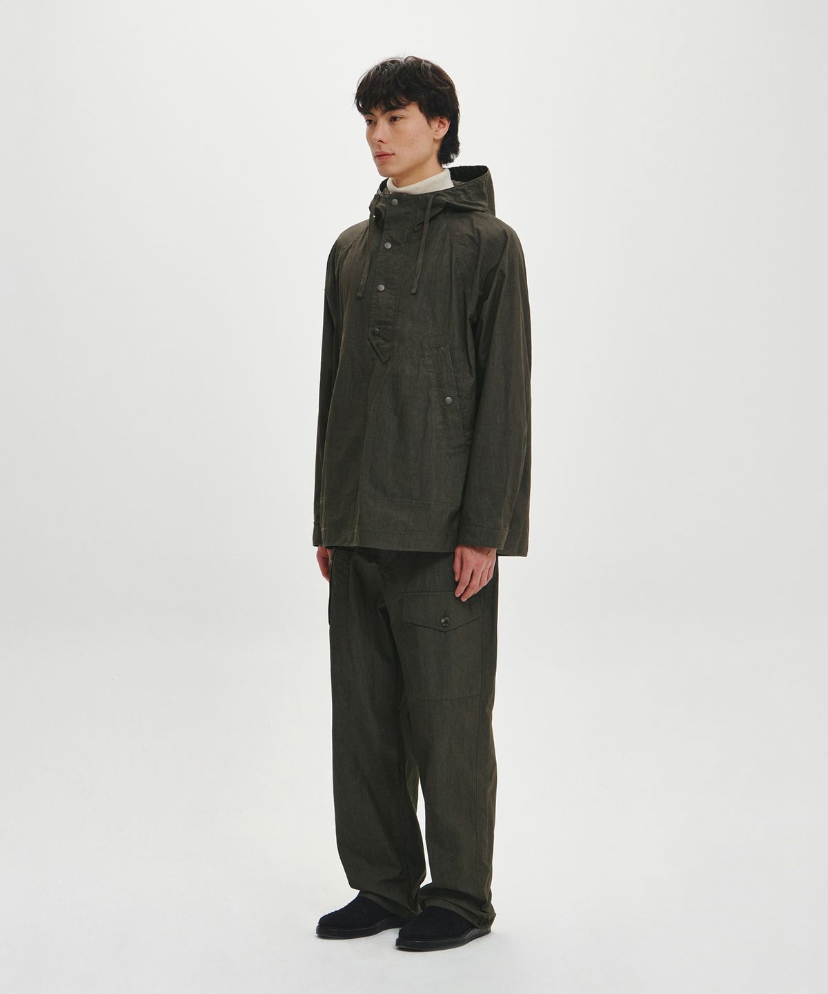 힐리먼트(HELEMENT) 라이언 후드 아노락 자켓 (KHAKI)