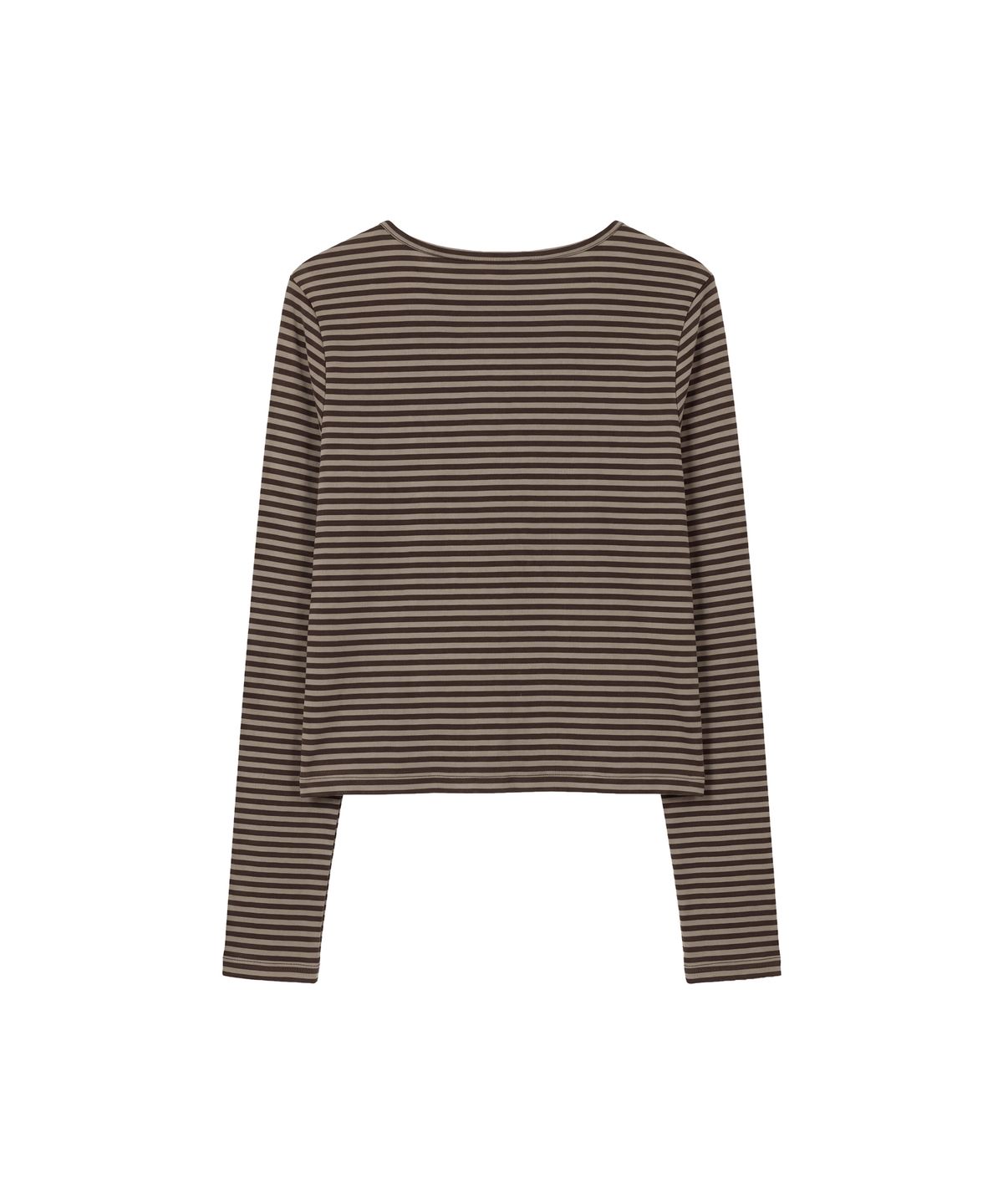 파시온(PASION) 마고 스트라이프 가디건_베이지 & 브라운 Margo Stripe Cardigan_Beige & Brown
