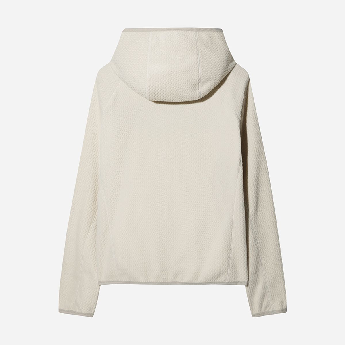 디오디(DOD) 여성) 웨이브 플리스 후드 풀오버(OFF WHITE 2)