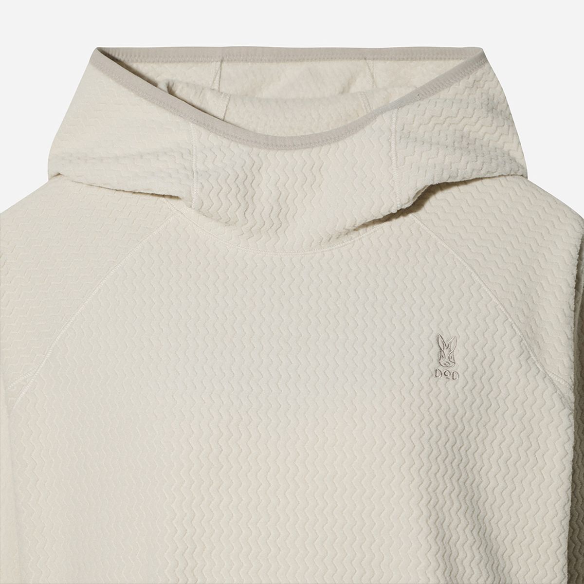 디오디(DOD) 여성) 웨이브 플리스 후드 풀오버(OFF WHITE 2)