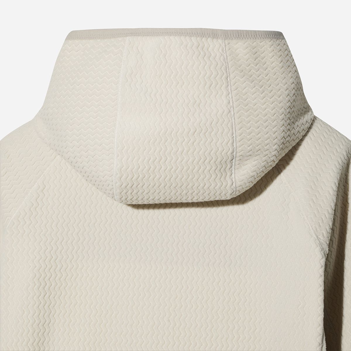 디오디(DOD) 여성) 웨이브 플리스 후드 풀오버(OFF WHITE 2)