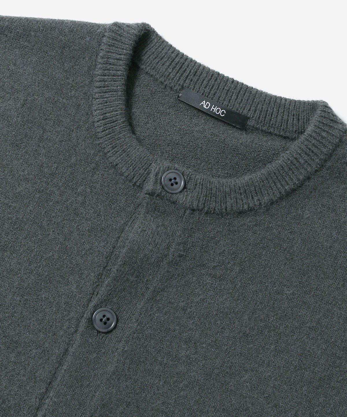 애드호크(ADHOC) 남성 베이직 라운드 카디건 (DK-KHAKI) (HC9GD01)