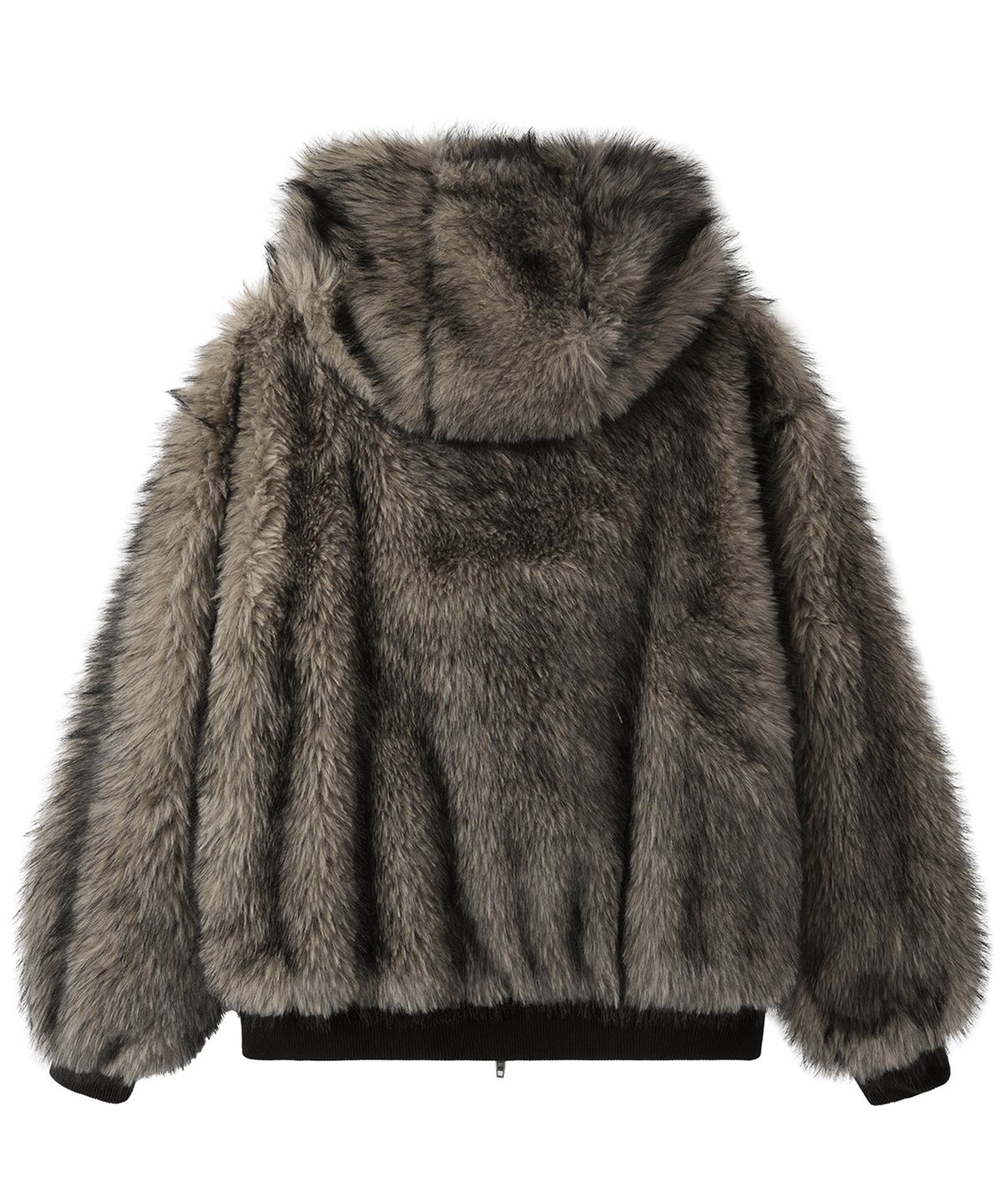 오픈야드(오와이)(OPENYARD(OY)) LOCK IN HOODED FAUX FUR JACKET - BEIGE