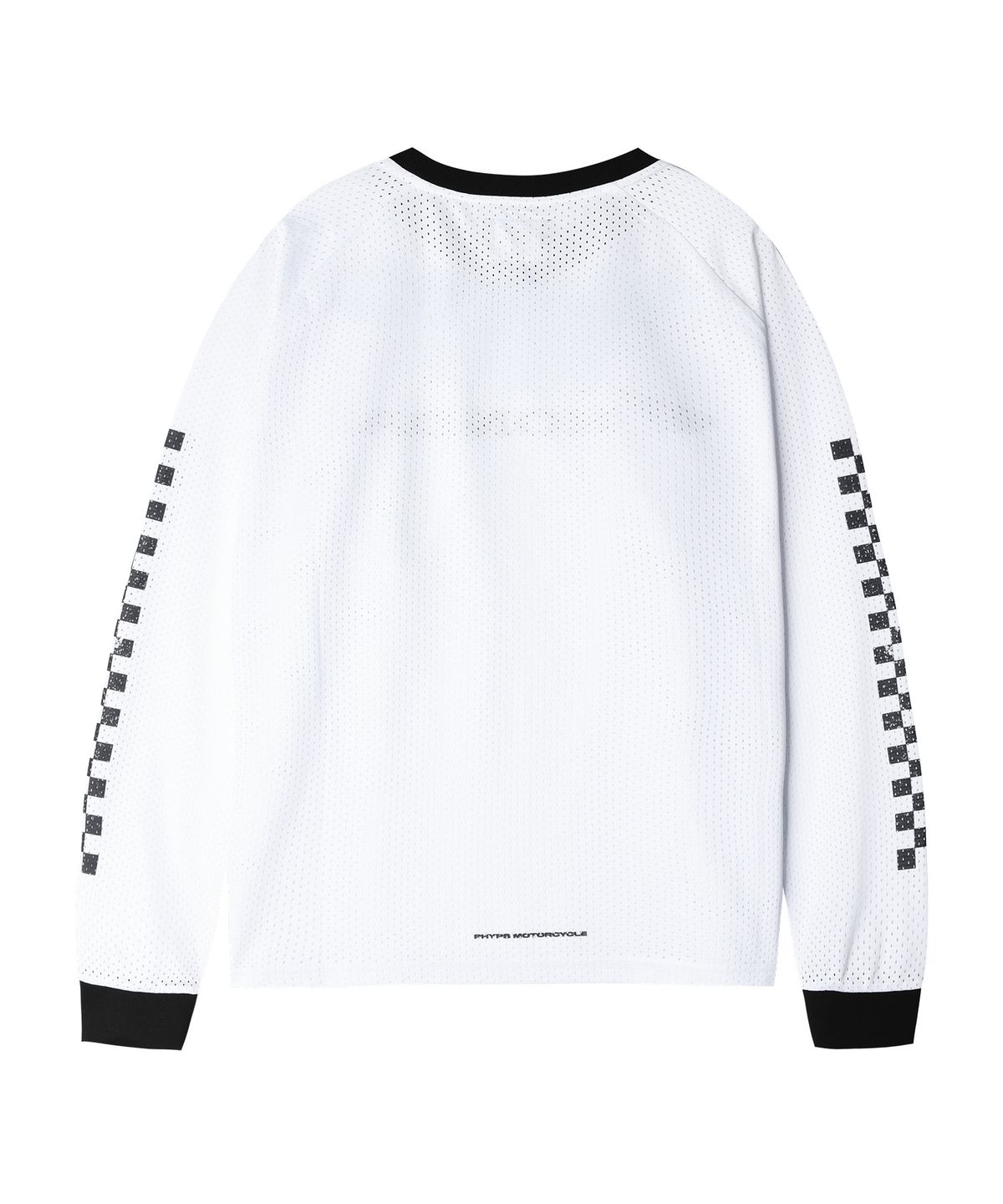 핍스 모터사이클(PHYPS MOTORCYCLE) Checkerboard Moto Jersey White