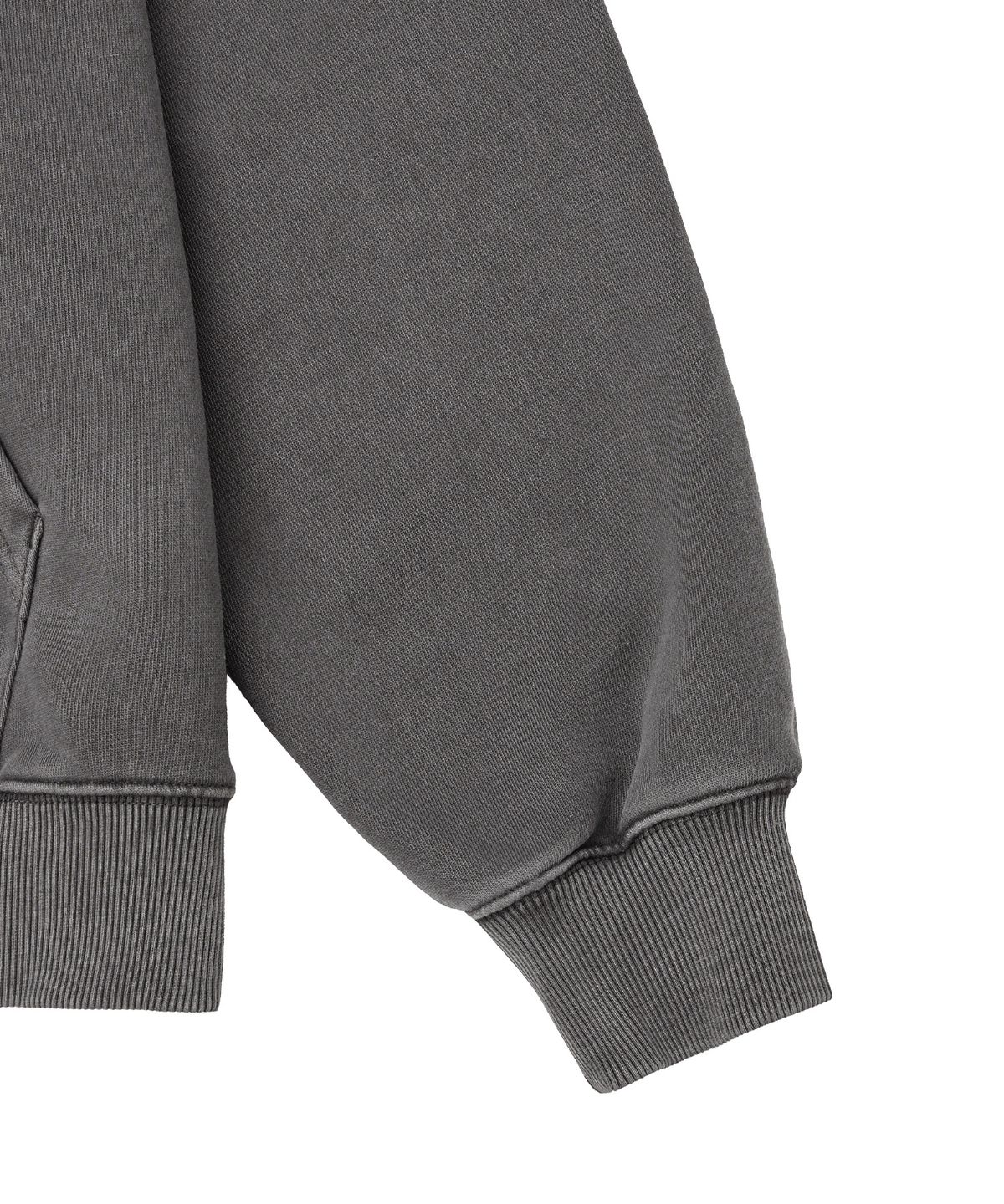 핍스 모터사이클(PHYPS MOTORCYCLE) Boucle Patch Sweat Hoodie Zipup Charcoal