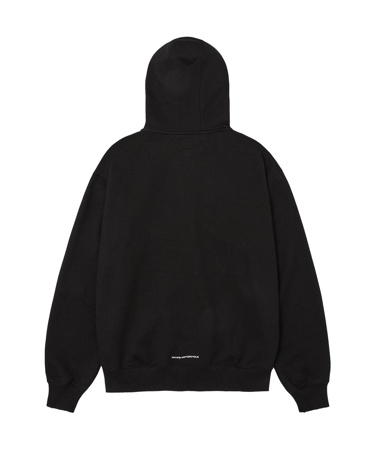 핍스 모터사이클(PHYPS MOTORCYCLE) Boucle Patch Sweat Hoodie Zipup Black