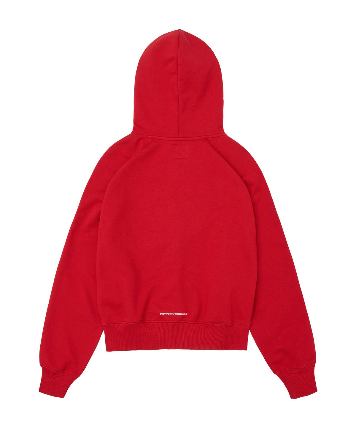 핍스 모터사이클(PHYPS MOTORCYCLE) Women Boucle Logo Hoodie Zipup Red