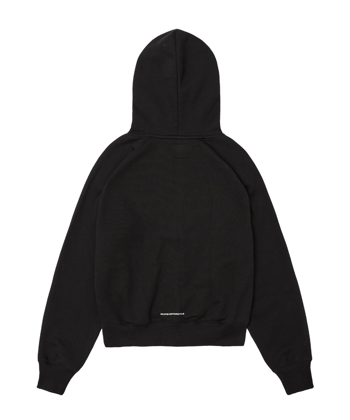 핍스 모터사이클(PHYPS MOTORCYCLE) Women Boucle Logo Hoodie Zipup Black