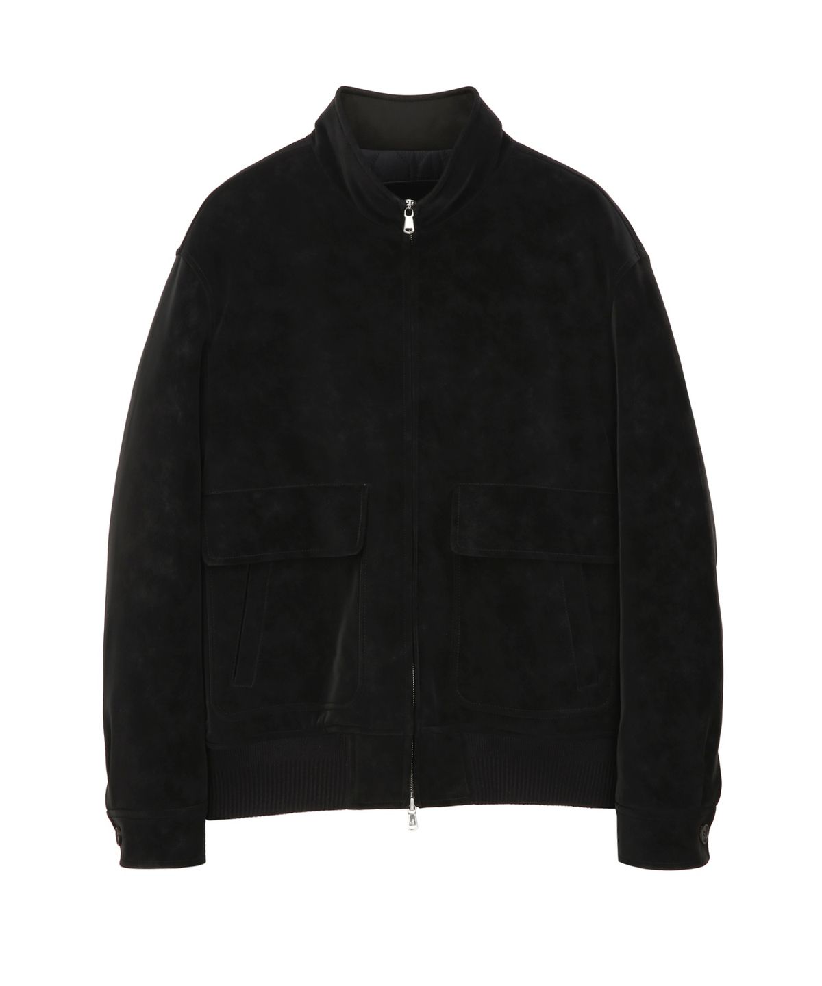 질스튜어트뉴욕 맨(JILLSTUART NEWYORK MEN) 벨벳 라이크드 하이넥 패디드 점퍼 - 블랙 (JNJU6C052BK)