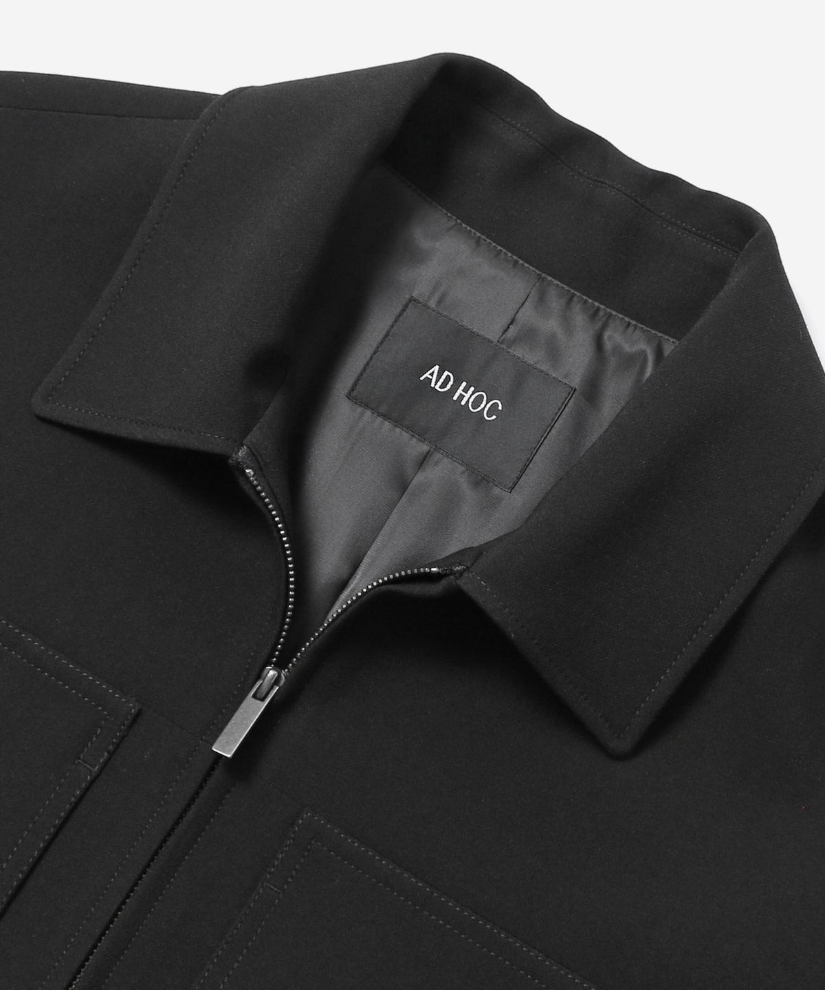 애드호크(ADHOC) 남성 TR 포켓포인트 집업 블루종 (BLACK) (HC9UJ11)