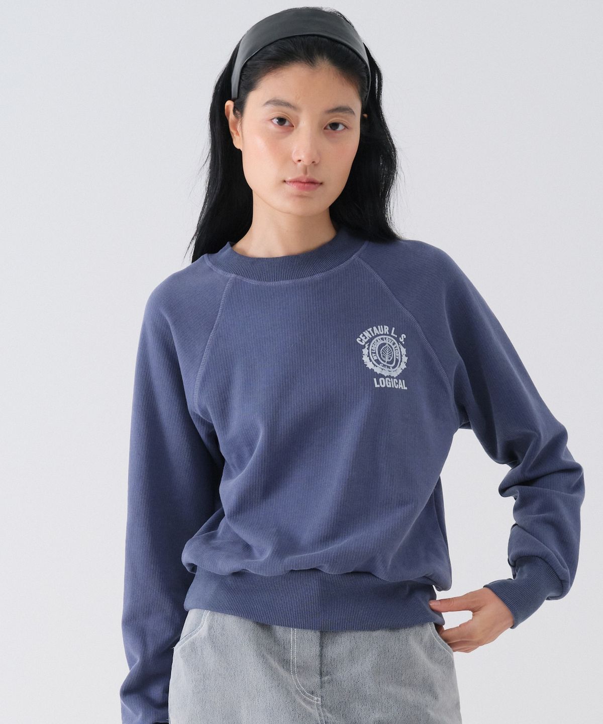센토르(CENTAUR.KR) VINTAGE WASHED RAGLAN SWEATSHIRT_BLUE