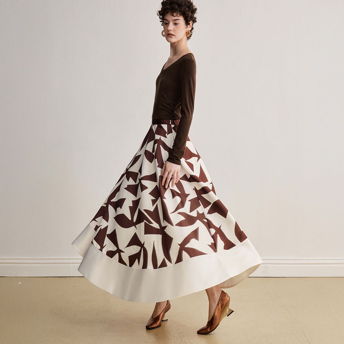 와이와이아이엠(YYIAM) YY_Geometric print skirt