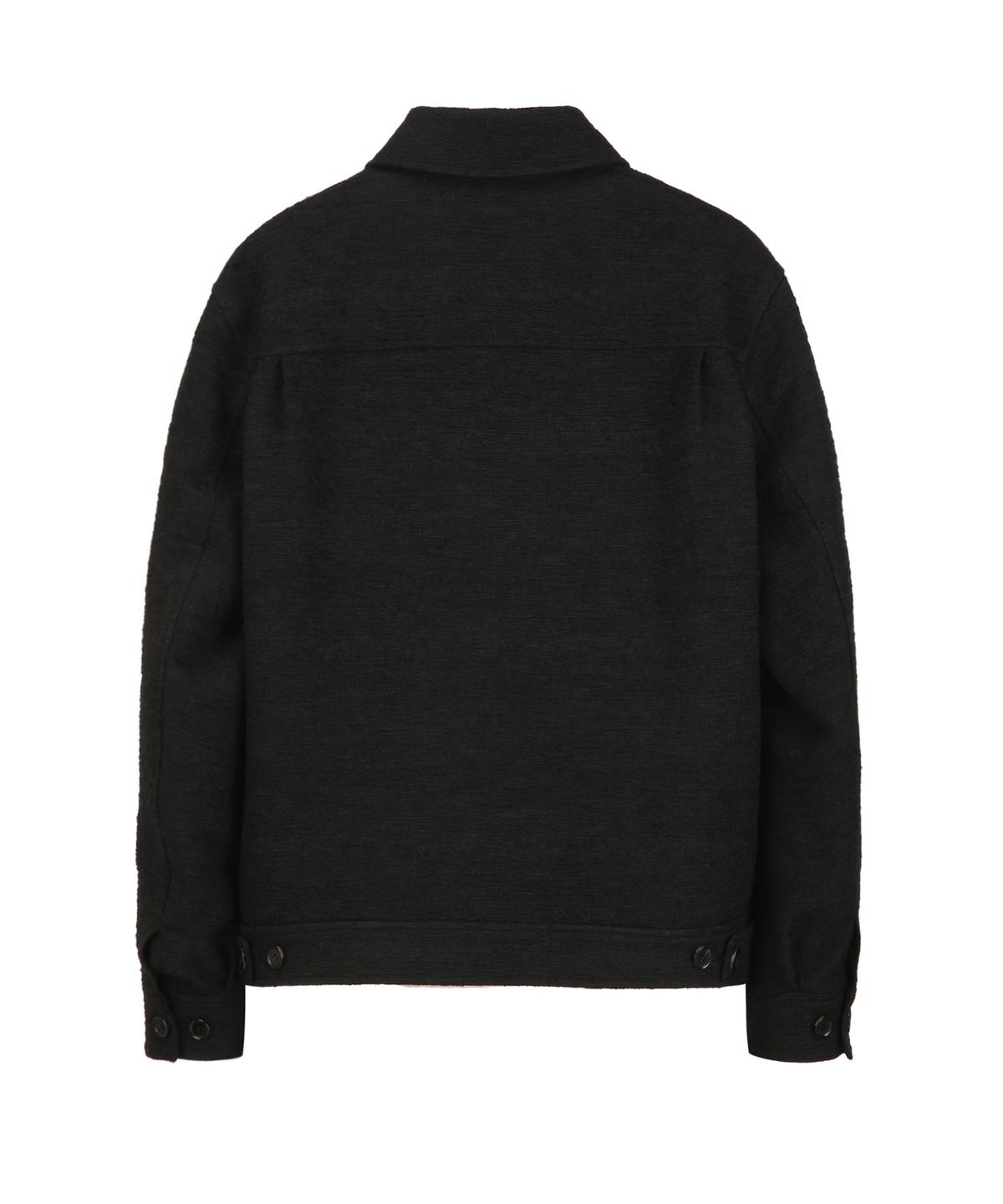 질스튜어트뉴욕 맨(JILLSTUART NEWYORK MEN) [CANGIOLI] 울 트위드 점퍼 - 블랙 (JNJU6C106BK)