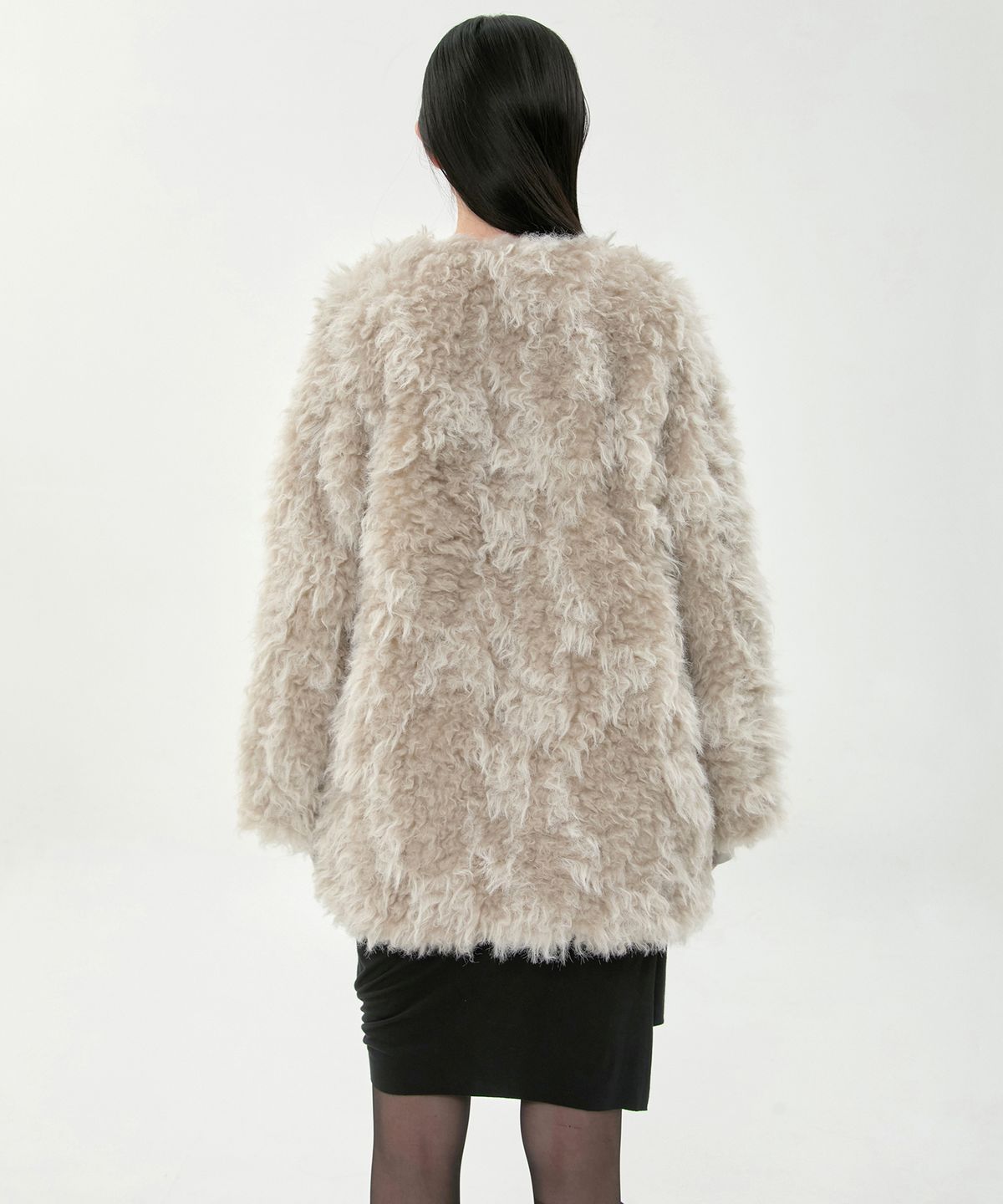 플레어업(FLAREUP) Fur Jacket (FL-046_Curly Brown)