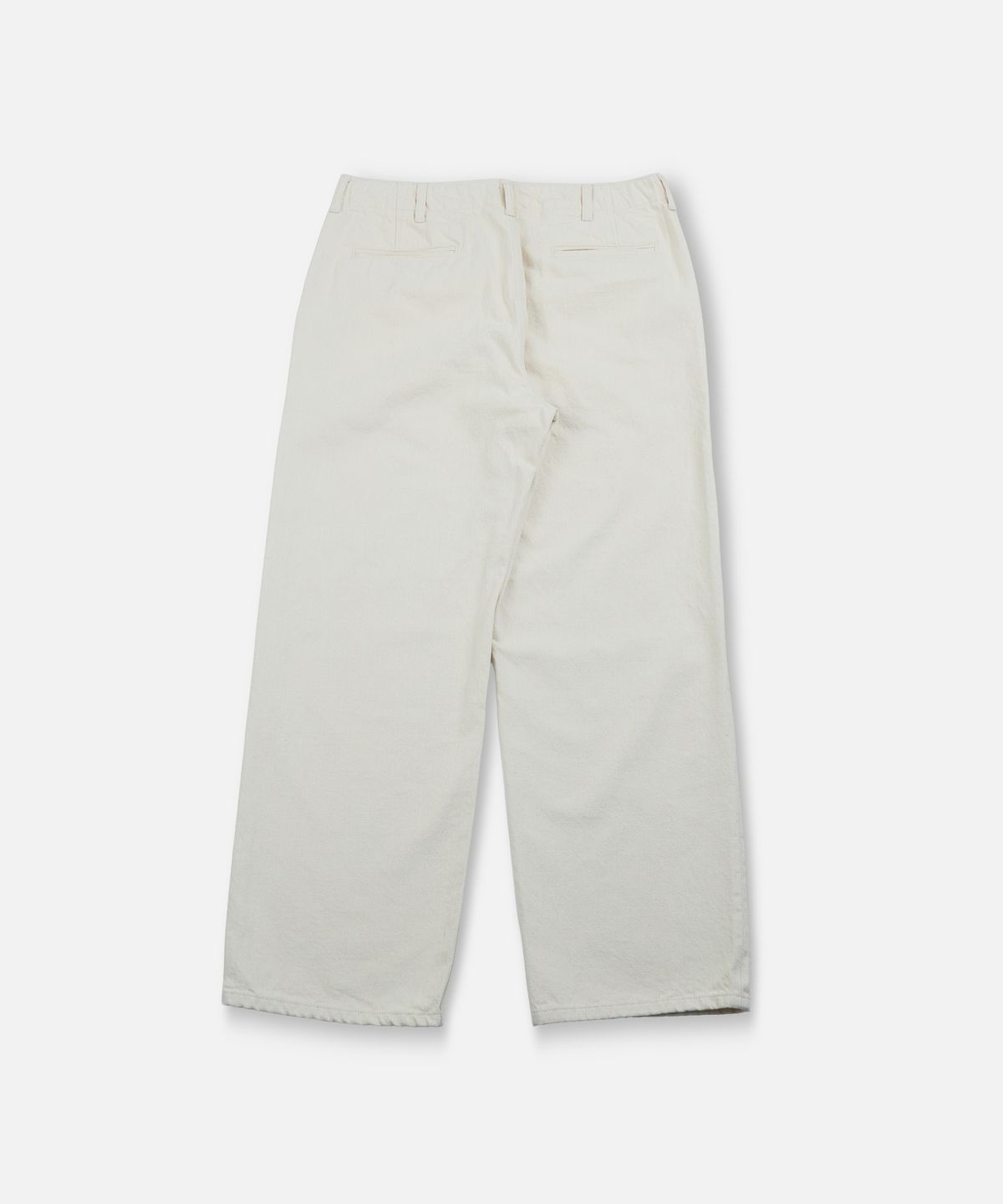 워드로브 스탠다드(WARDROBE STANDARD) SELVEDGE DENIM OFFICER PANTS ECRU (LONG)