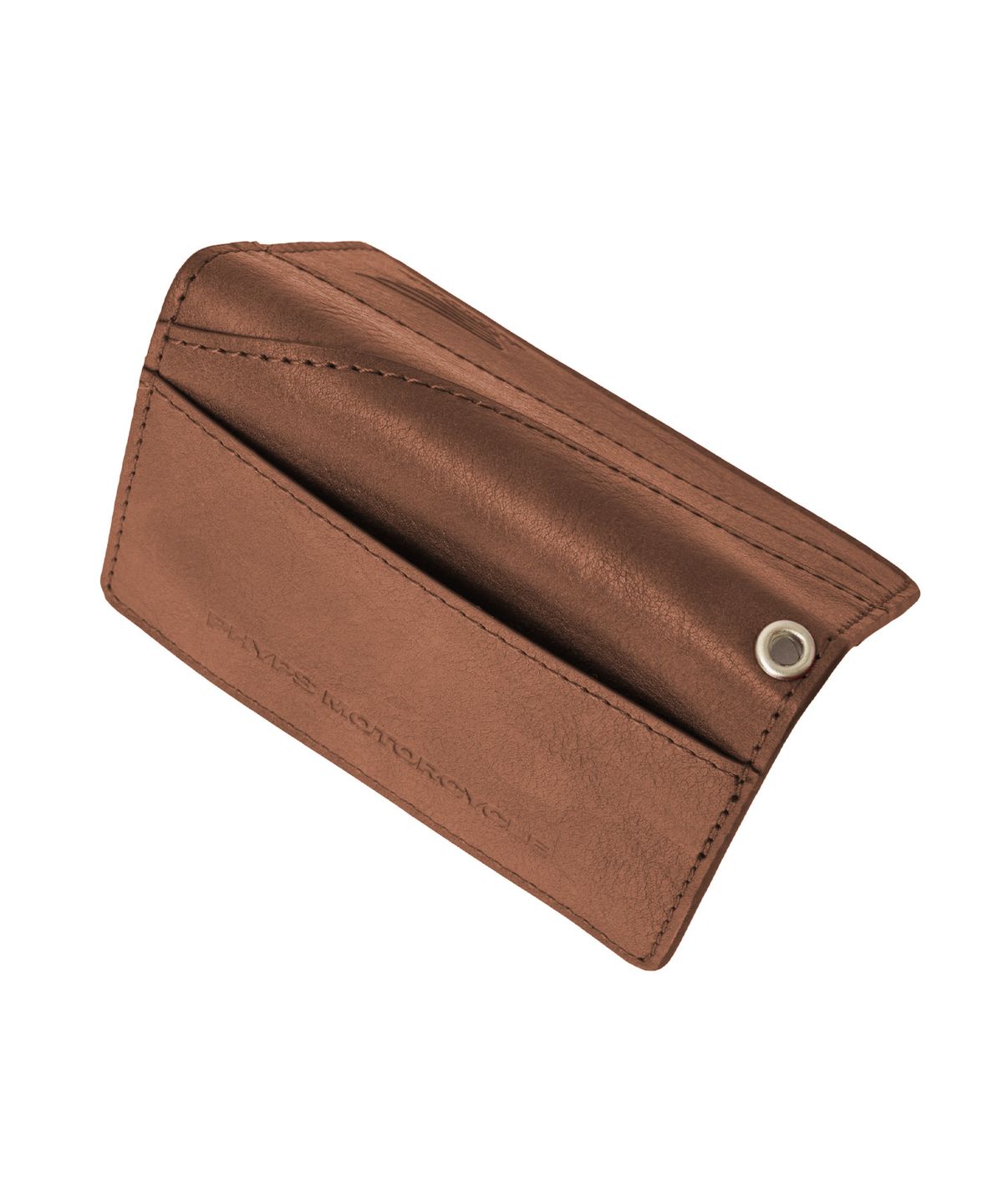 핍스 모터사이클(PHYPS MOTORCYCLE) Back Label Wallet Brown
