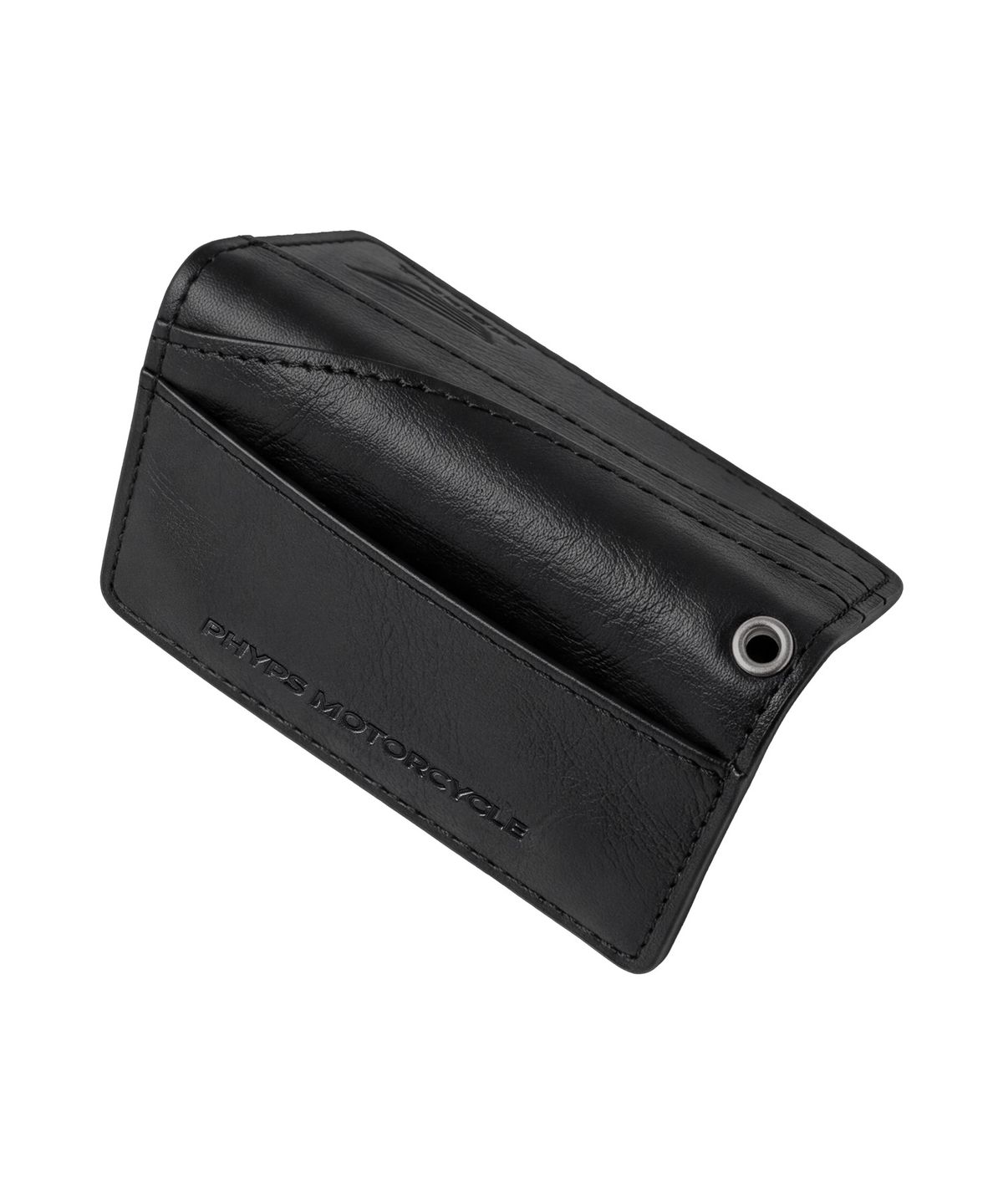 핍스 모터사이클(PHYPS MOTORCYCLE) Back Label Wallet Black