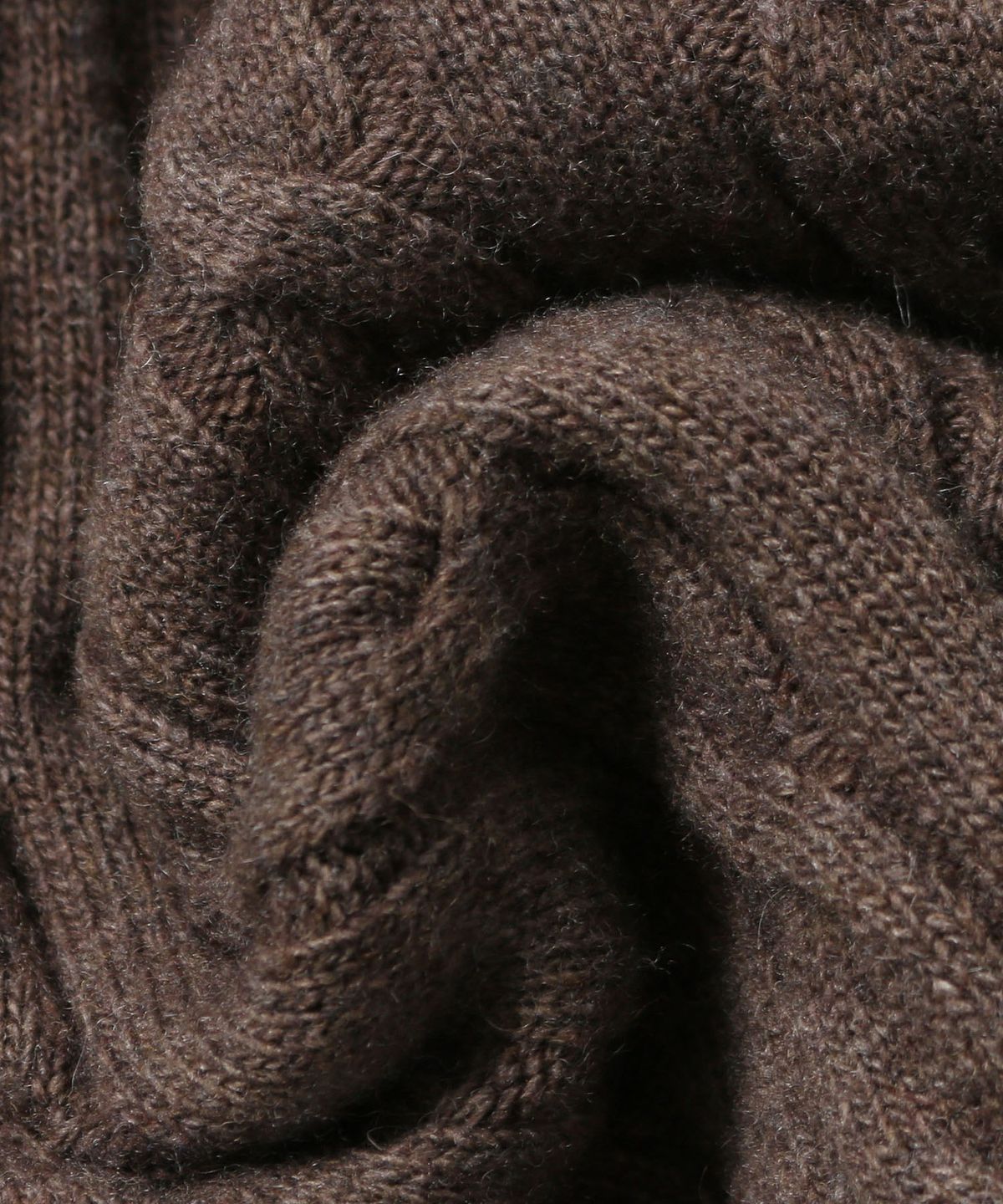 애드호크(ADHOC) 남성 라운드넥 케이블 니트 (BROWN) (HCALKA1)