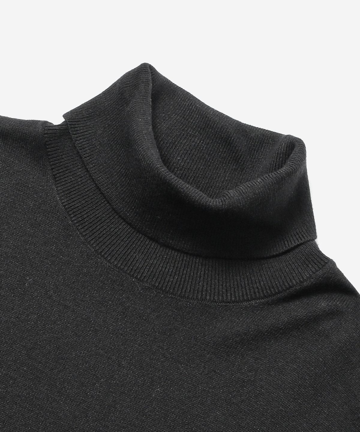 애드호크(ADHOC) 남녀공용 베이직 터틀넥 니트 (BLACK) (HCALKA4)