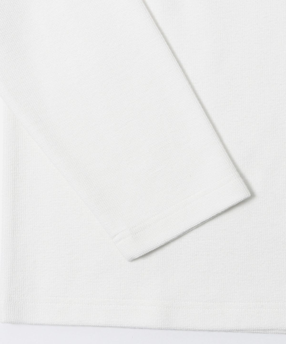 애드호크(ADHOC) 남성 기모 변형조직 베이직 긴팔 티셔츠 (O-WHITE) (HCALT15)