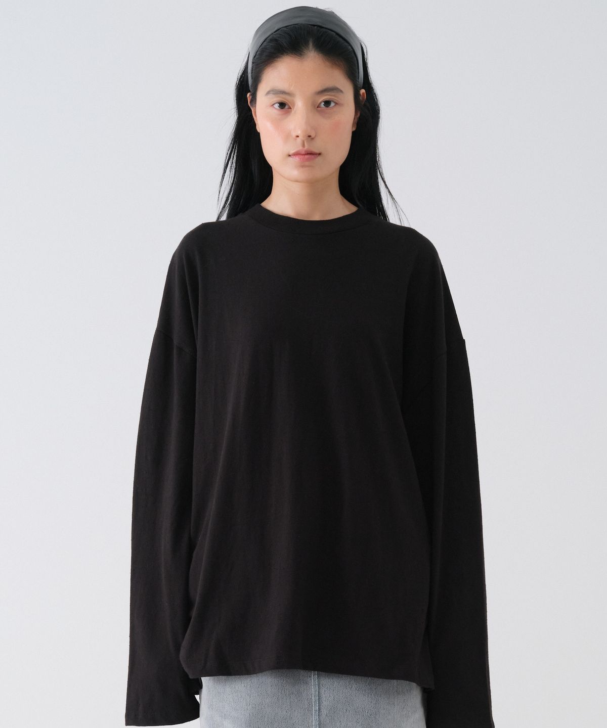 센토르(CENTAUR.KR) NEP OVERSIZE LONG SLEEVE_BLACK