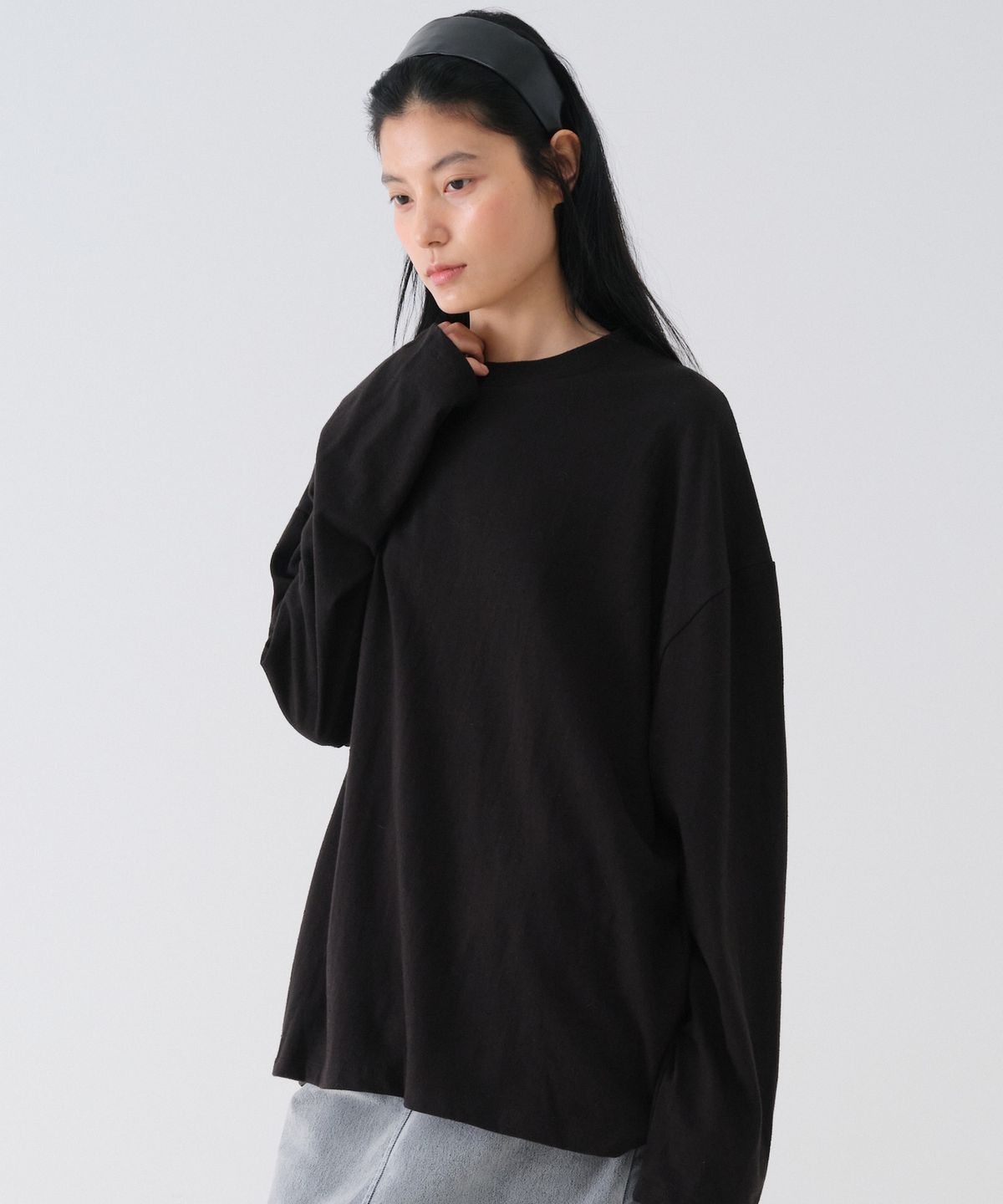 센토르(CENTAUR.KR) NEP OVERSIZE LONG SLEEVE_BLACK