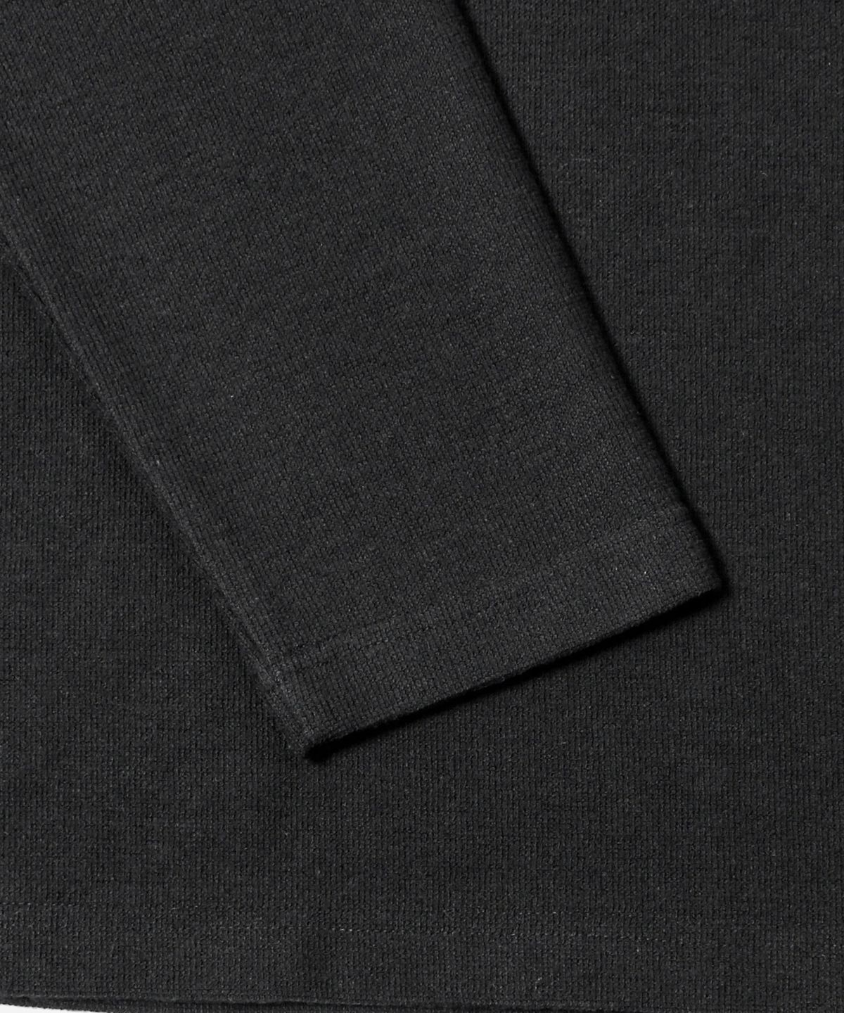 애드호크(ADHOC) 남성 기모 변형조직 베이직 긴팔 티셔츠 (BLACK) (HCALT15)