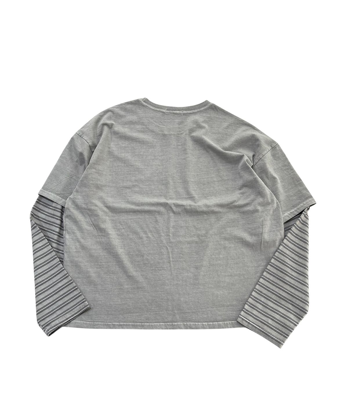 스케이터락(SK8ER ROCK) 8 Flag Pigment Layered T-Shirt (Gray)