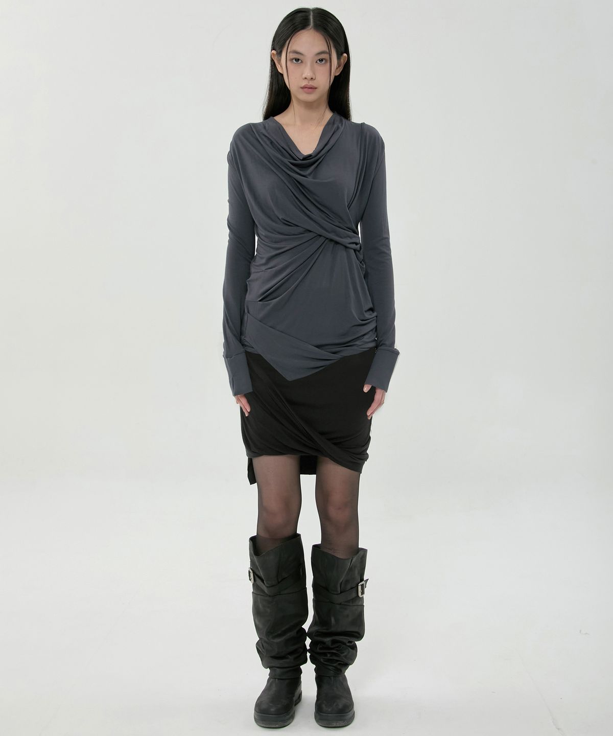 플레어업(FLAREUP) Miya Long Sleeve (FL-195_Charcoal)