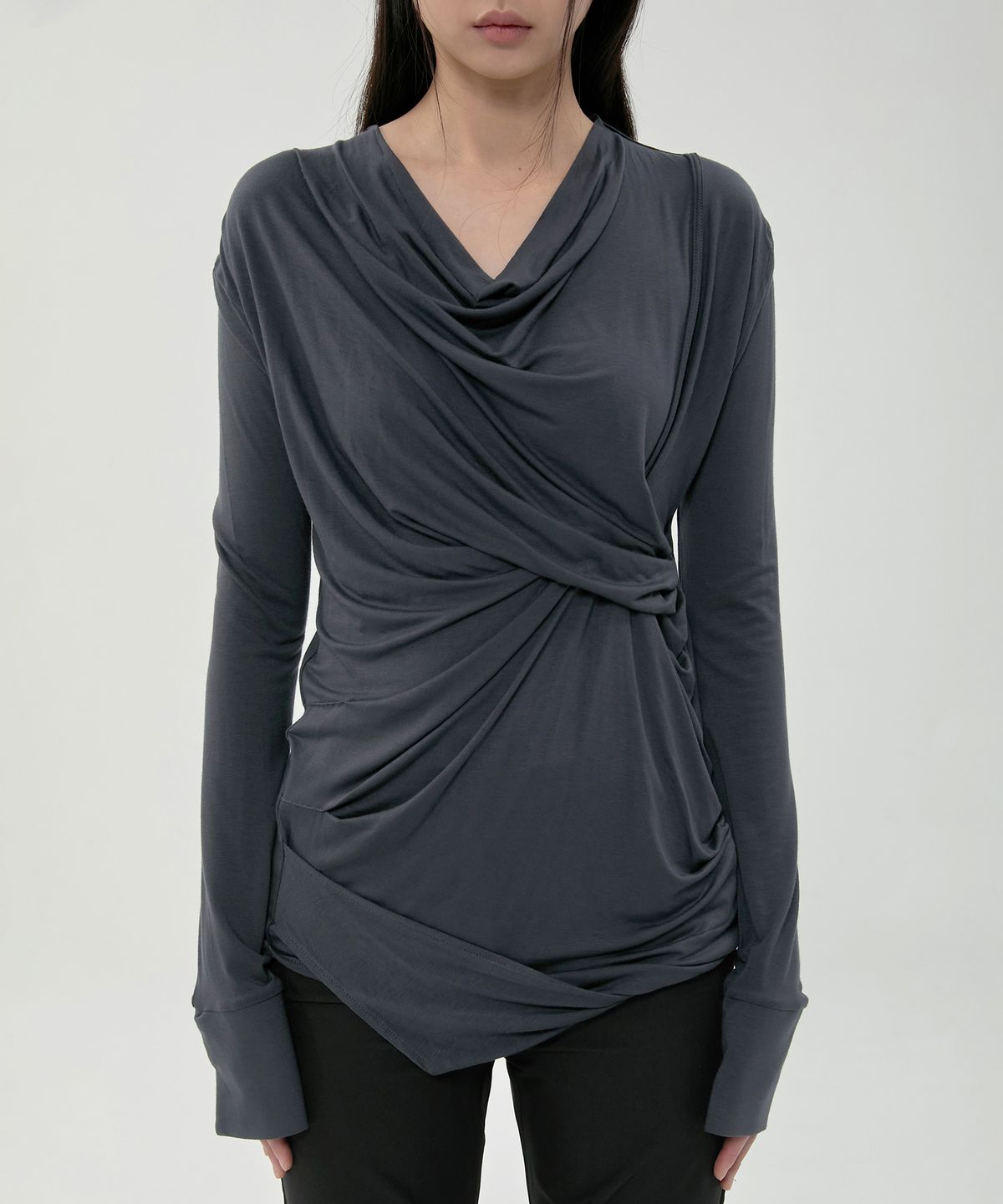 플레어업(FLAREUP) Miya Long Sleeve (FL-195_Charcoal)