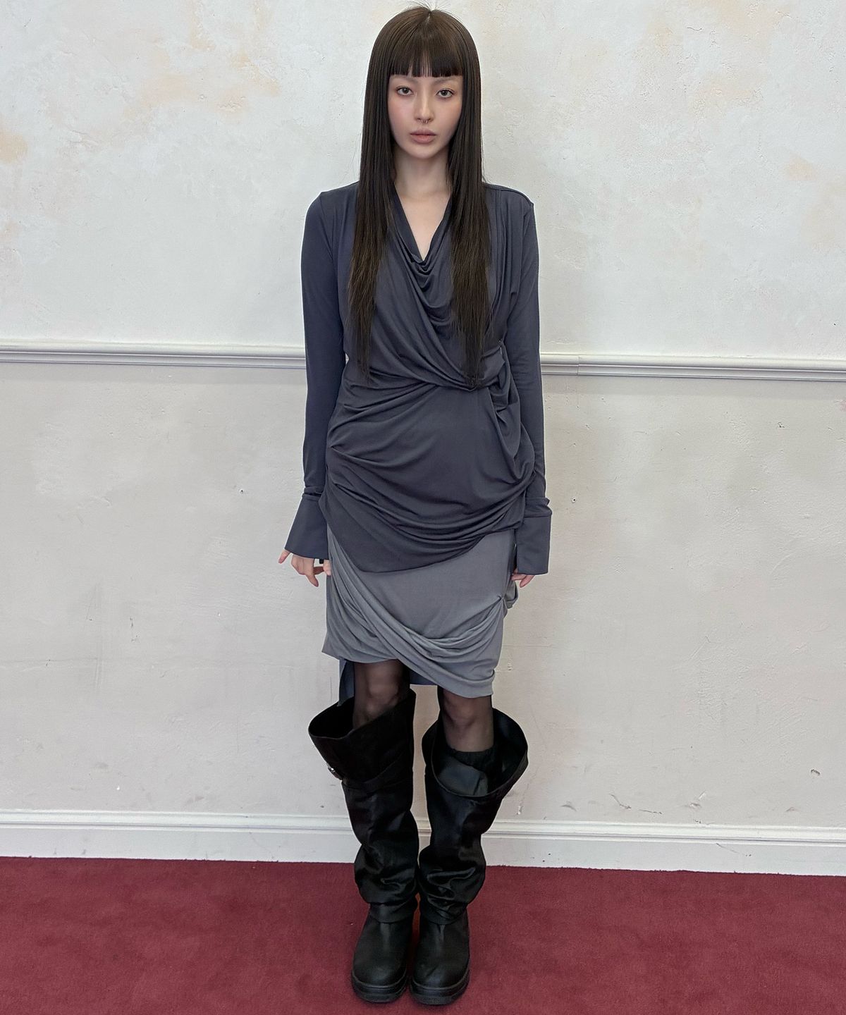 플레어업(FLAREUP) Miya Long Sleeve (FL-195_Charcoal)