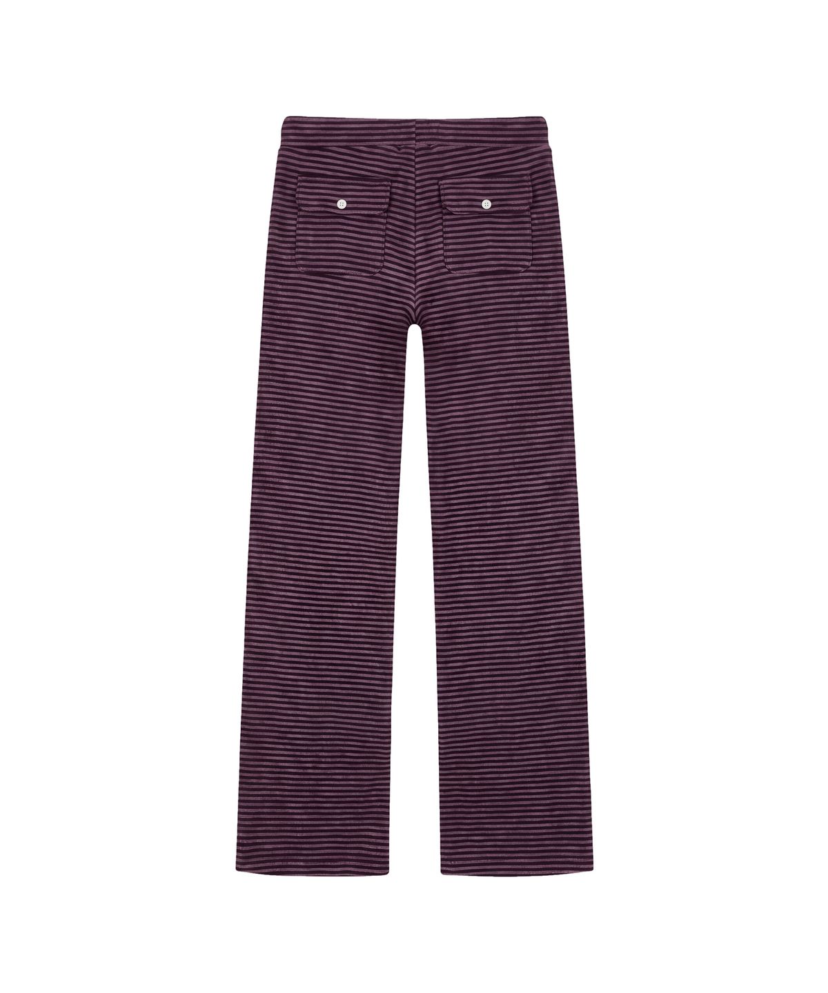 파시온(PASION) 마고 로우라이즈 스트라이프 팬츠_퍼플 & 블랙 Margo Low-Rise Stripe Pants_Purple & Black