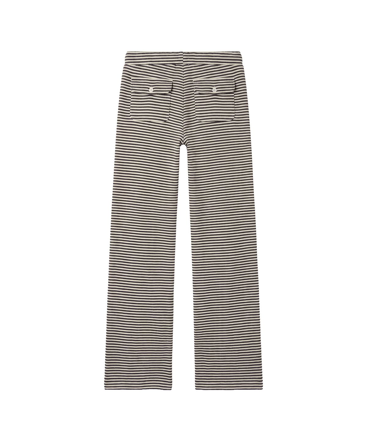 파시온(PASION) 마고 로우라이즈 스트라이프 팬츠_아이보리 & 블랙 Margo Low-Rise Stripe Pants_Ivory & Black