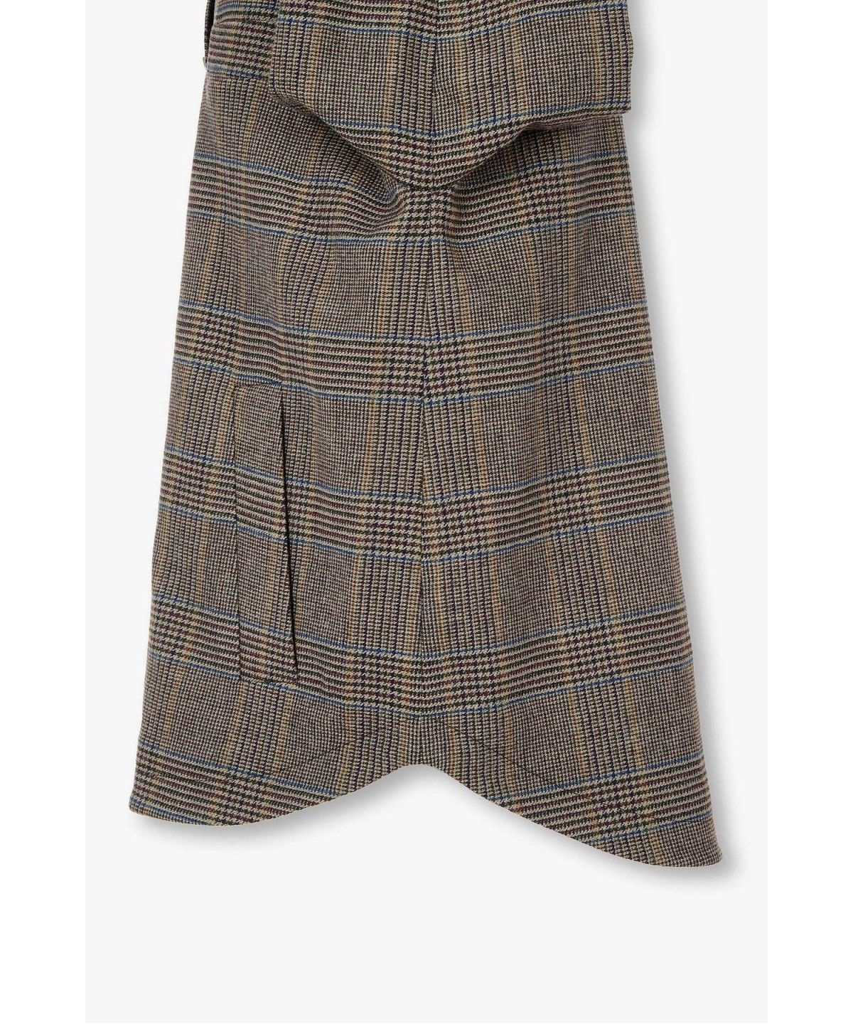 아르마니 익스체인지(ARMANI EXCHANGE) 여성 울 블렌드 글렌 체크 패턴 자켓 _다크 브라운_A426310506