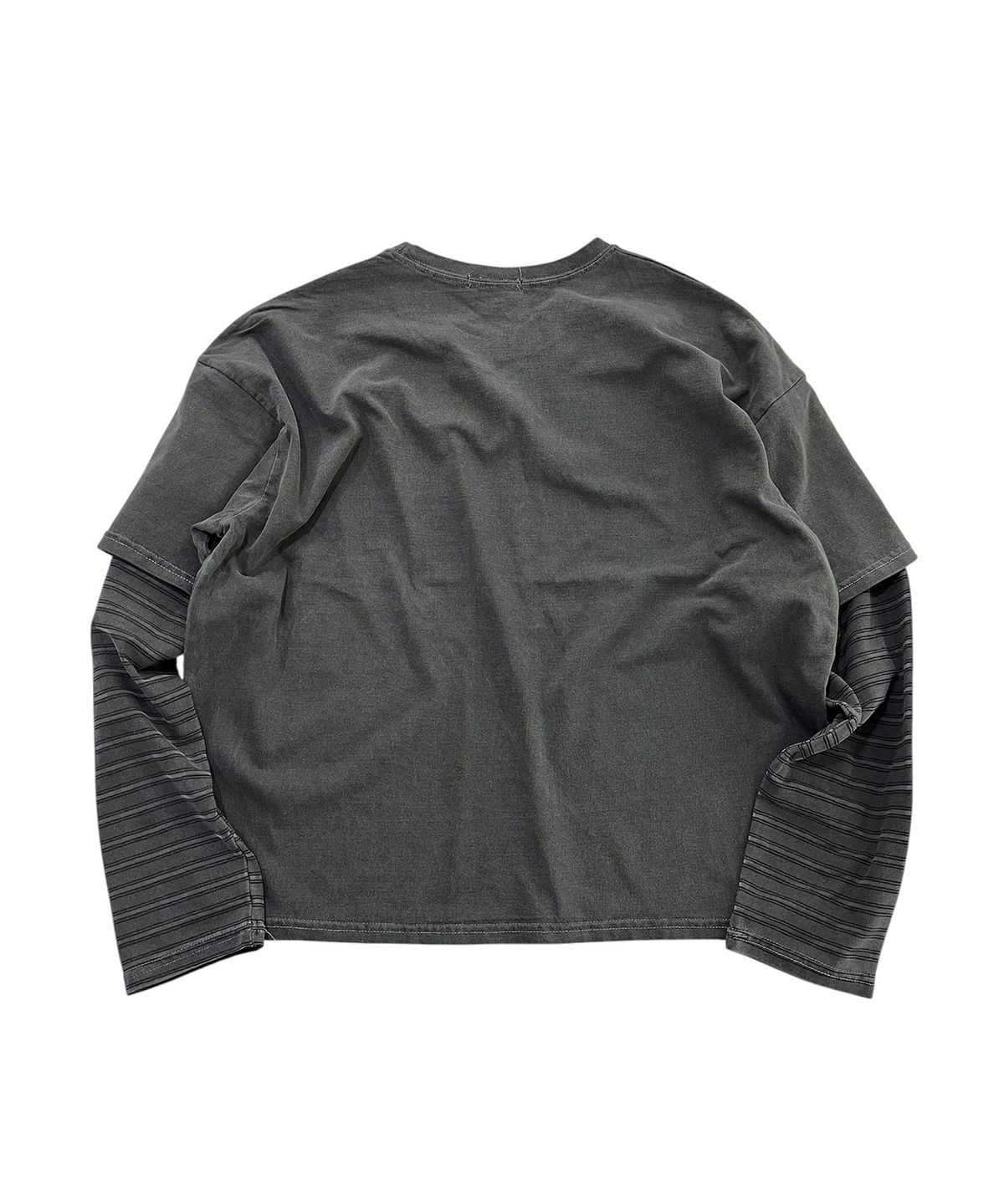 스케이터락(SK8ER ROCK) 8 Flag Pigment Layered T-Shirt (Charcoal)