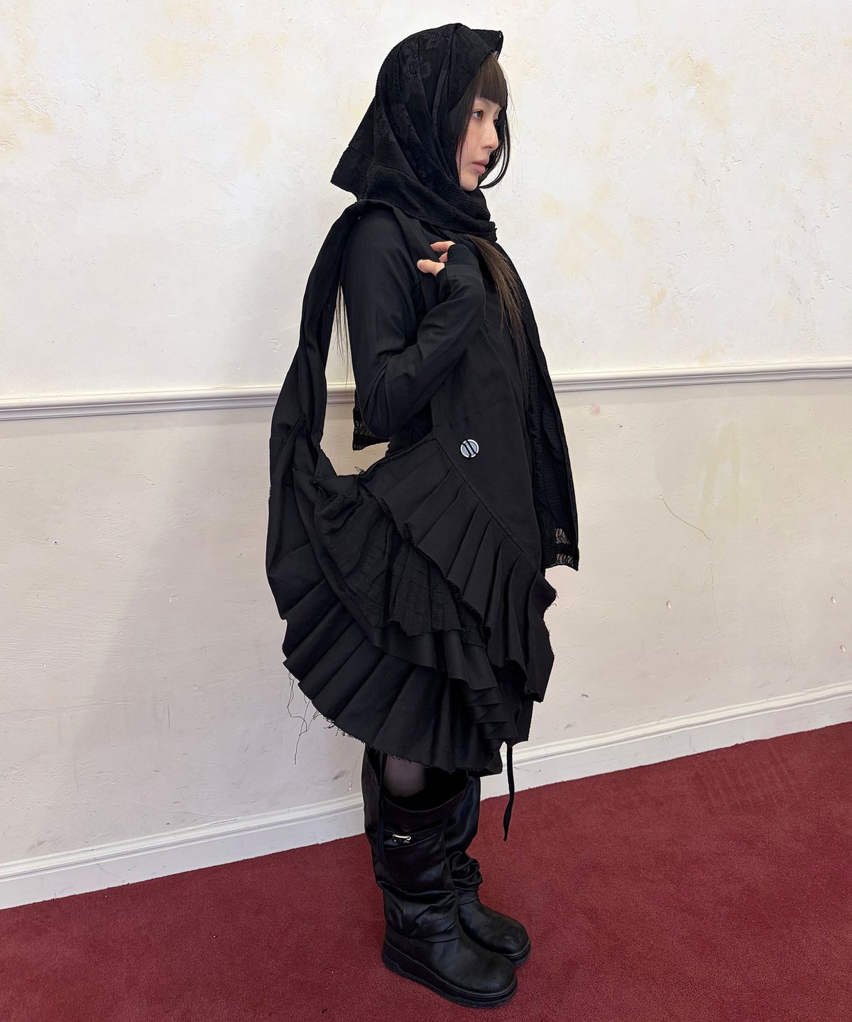 플레어업(FLAREUP) 3.Draped Bag (FL-748_Black)