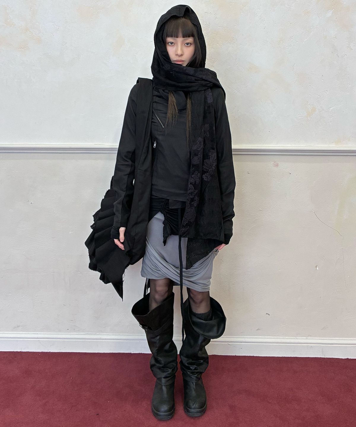 플레어업(FLAREUP) 3.Draped Bag (FL-748_Black)