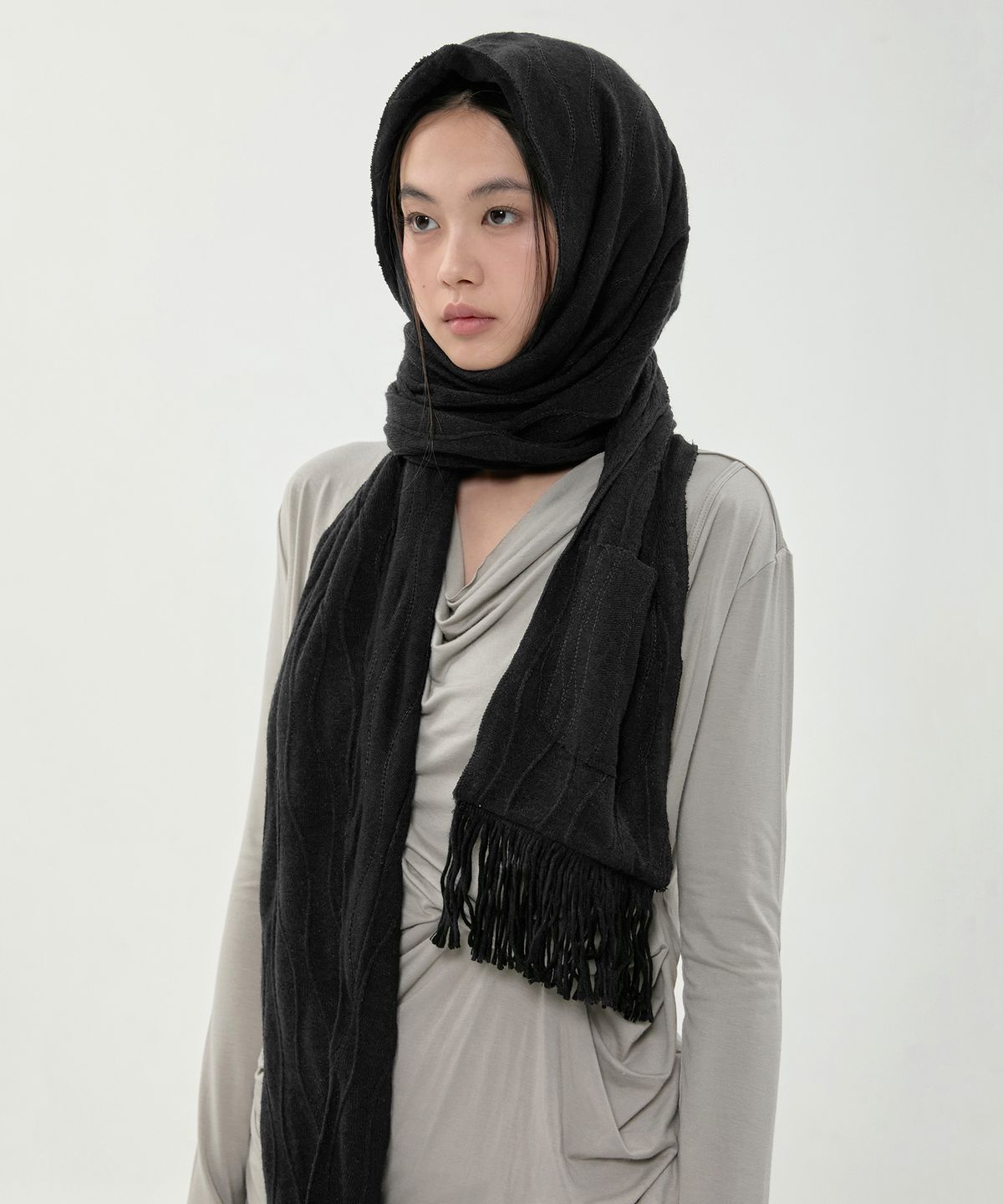 플레어업(FLAREUP) Hoodie Muffler (FL-750_Black)