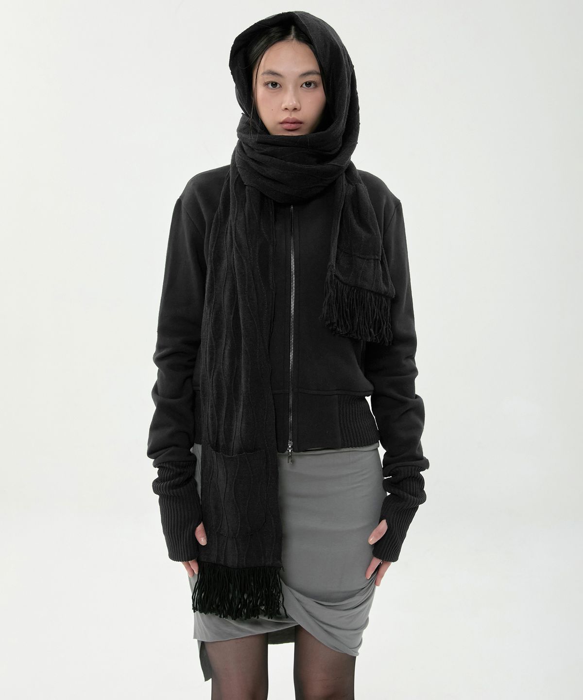 플레어업(FLAREUP) Hoodie Muffler (FL-750_Black)
