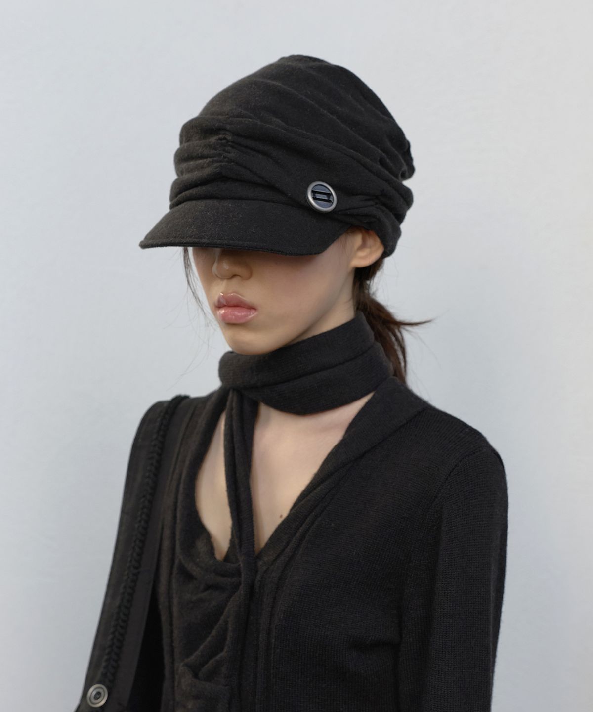 플레어업(FLAREUP) 2.Soyo Asymmetrical Cap (FL-744_Black)