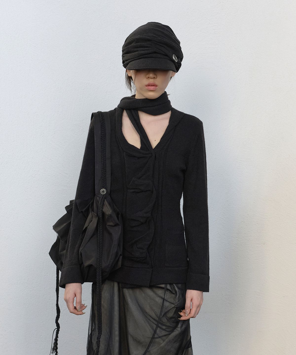 플레어업(FLAREUP) 2.Soyo Asymmetrical Cap (FL-744_Black)